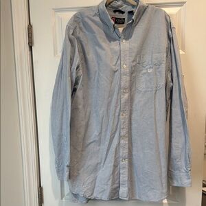 Chaps Tall Blue Striped Men's Shirt